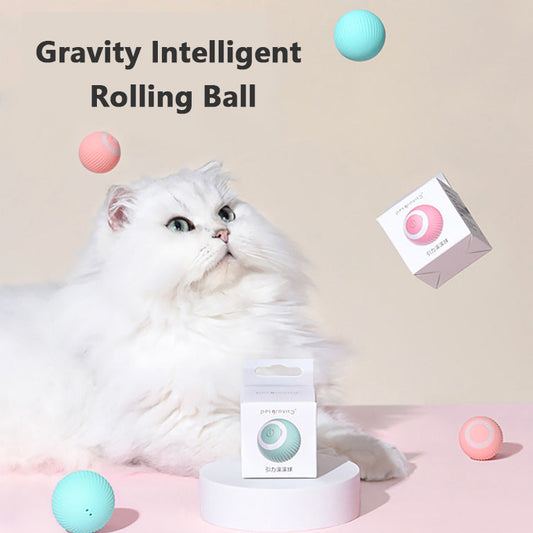 Cat Gravity Intelligent Rolling Ball Tease Toy Pet Automatic