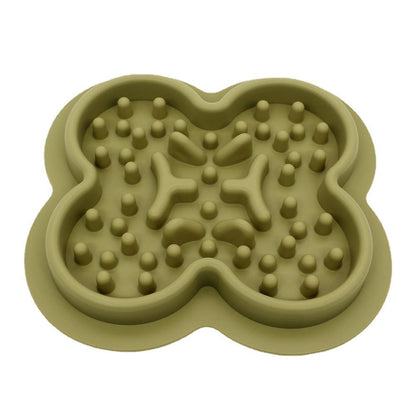 Pet Silicone Slow-feeding Bowl, Non-slip Dog Bowl, Cat Bowl,