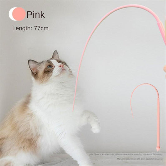 Simulated Mouse Tail Cat Toy Cat Teaser Funny Stick Silicone