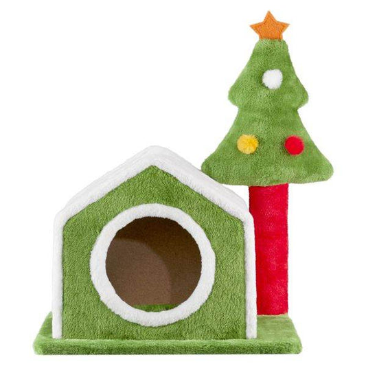 Purrfect Pet Kingdom Festive Cat Bed for Winter as picture Purrfect Pet Kingdom
