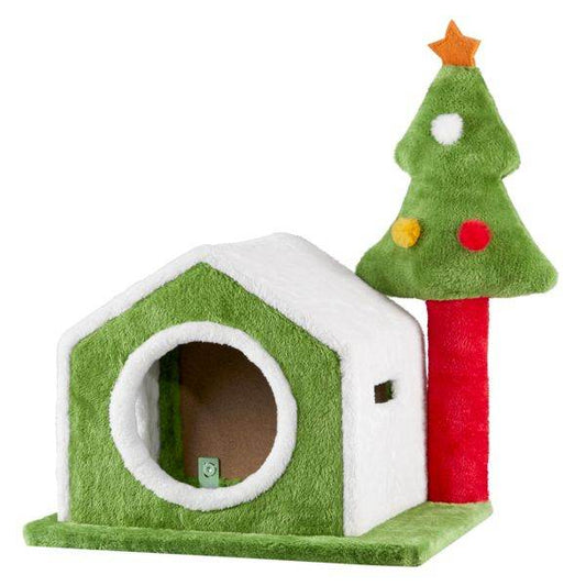 Purrfect Pet Kingdom Festive Cat Bed for Winter Purrfect Pet Kingdom
