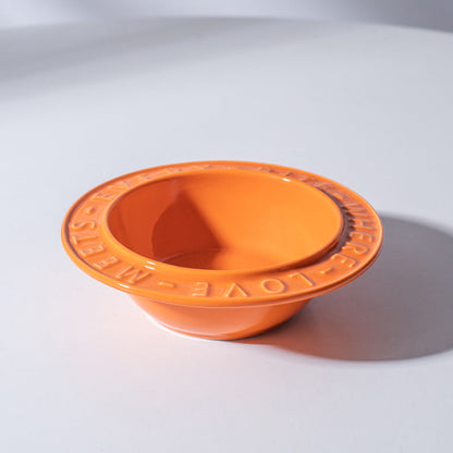 Ceramic Elevated Cat Bowl for Healthy Neck and Spine Relief