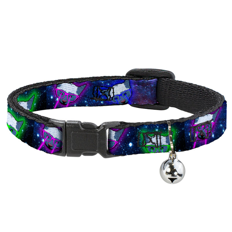 Buckle-down Breakaway Cat Collar Laser Eye Cats In Space - Purrfect Pet Kingdom