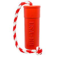 USA-K9 Firecracker Durable Rubber Floating Training Dummy - Large - Red