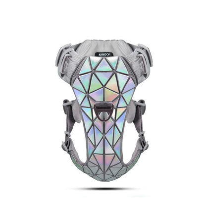 FLIPSTYLEZLLC - Glamorous Sequined Leather Dog Harness and Traction Rope Set