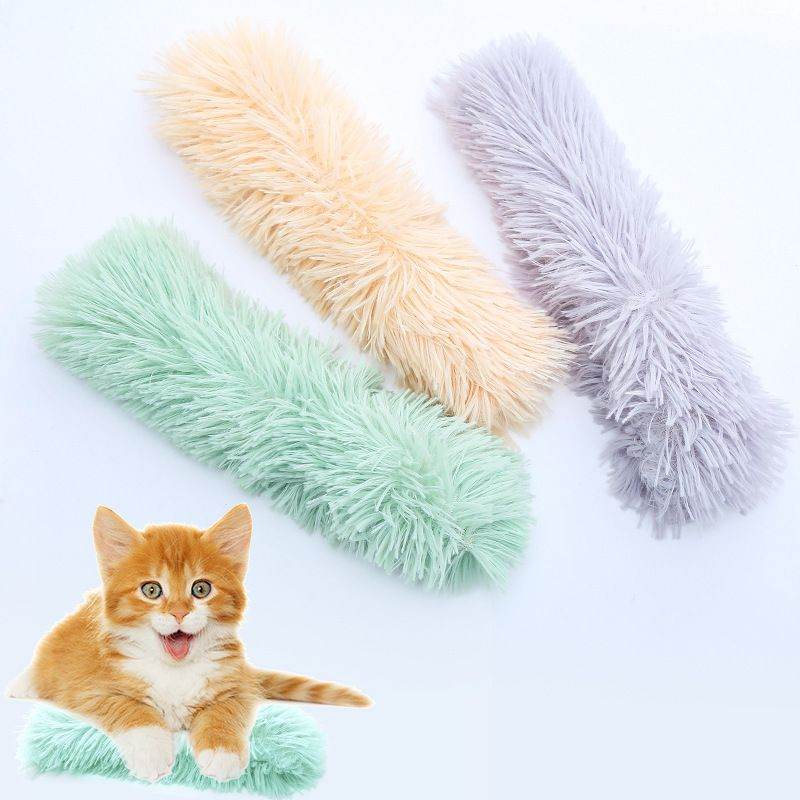 Purrfect Pet Kingdom Fluffy Cat Toy for Indoor Cats Orange Purrfect Pet Kingdom