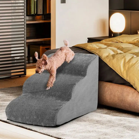 Purrfect Pet Kingdom Dog Steps - Soft & Sturdy Foam Steps for Sofa Purrfect Pet Kingdom