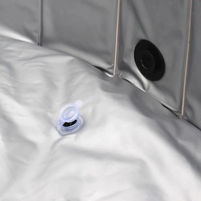 Foldable Dog Pool by Stevvex in blue, 60cm size, perfect for indoor and outdoor pet bathing and play. Leakproof design for...