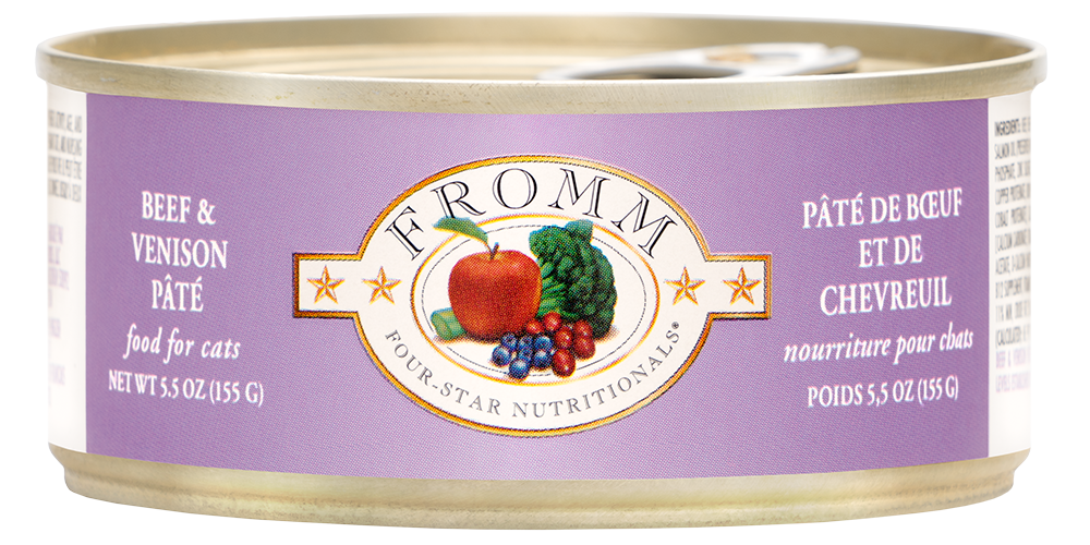 Fromm 4 Star Beef and Venison Cat Pate (5.5oz) - Fromm Wet Cat Food - The Family Pet