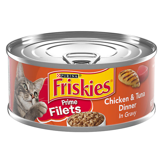 Friskies Prime Filets Chicken & Tuna in Gravy Wet Cat Food (5.5oz)