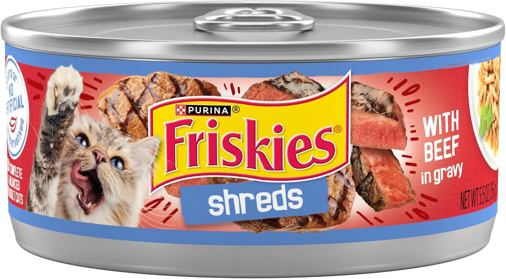 Friskies Shreds Beef in Gravy Wet Cat Food (5.5oz)