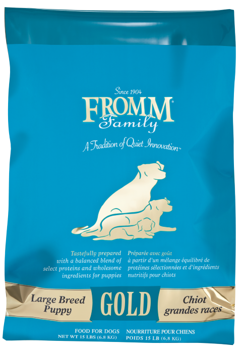 Fromm Gold Large Breed Puppy Food for balanced nutrition in growing puppies
