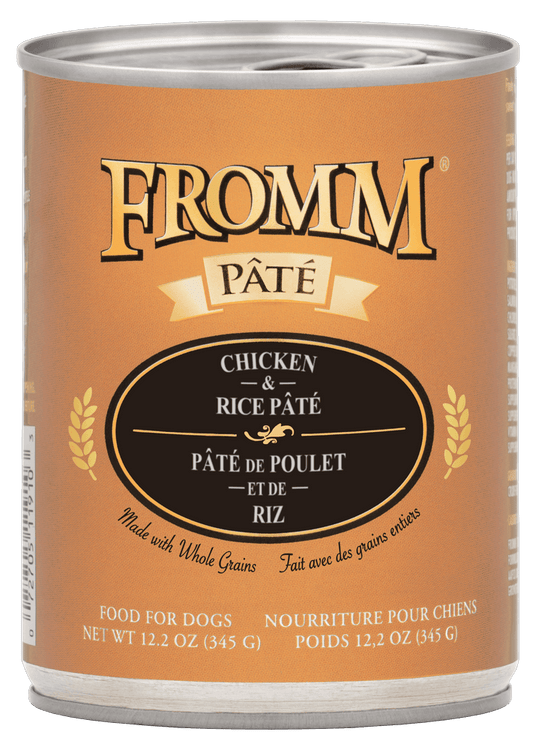 Fromm All Life Stages Chicken & Rice Pate Wet Dog Can (12.2oz) - Fromm Wet Dog Food - The Family Pet