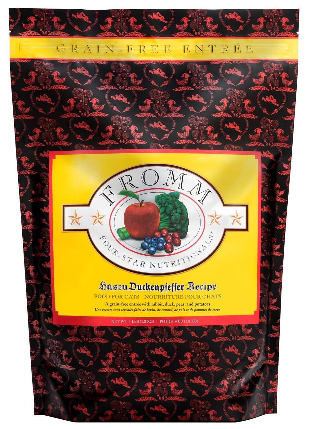 Fromm 4 Star Grain-Free Hasen Duckenpfeffer Dry Cat Food