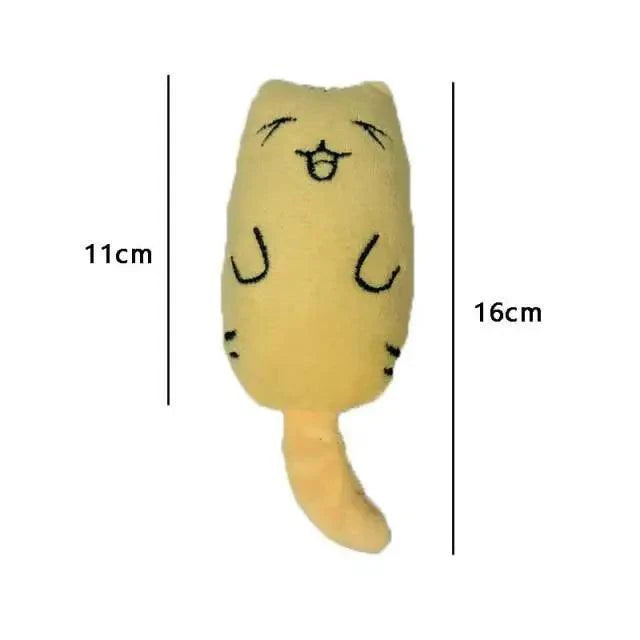Funny Colorful Teeth Grinding Catnip Toys Cute Kitten Chewing Toy Stuffed Toys For Pets Soft Cat Toys