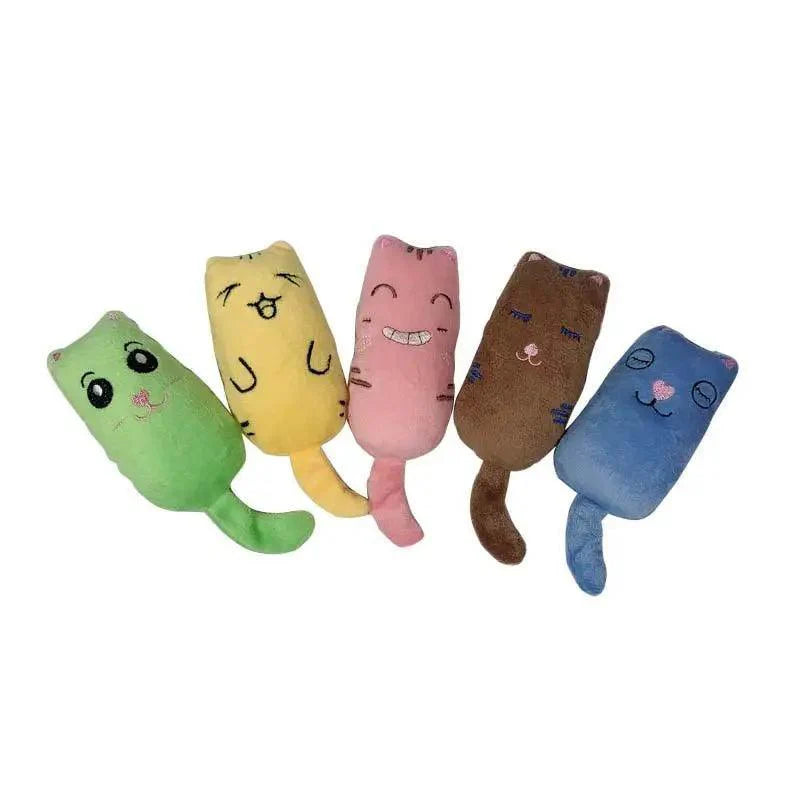 Funny Colorful Teeth Grinding Catnip Toys Cute Kitten Chewing Toy Stuffed Toys For Pets Soft Cat Toys
