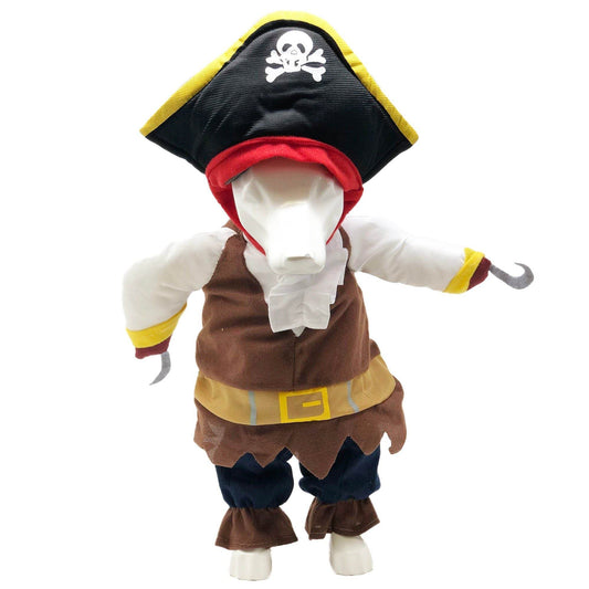 Purrfect Pet Kingdom Funny Dog Costumes for Small Dogs - Pirate Dress X-Small NAVY Purrfect Pet Kingdom