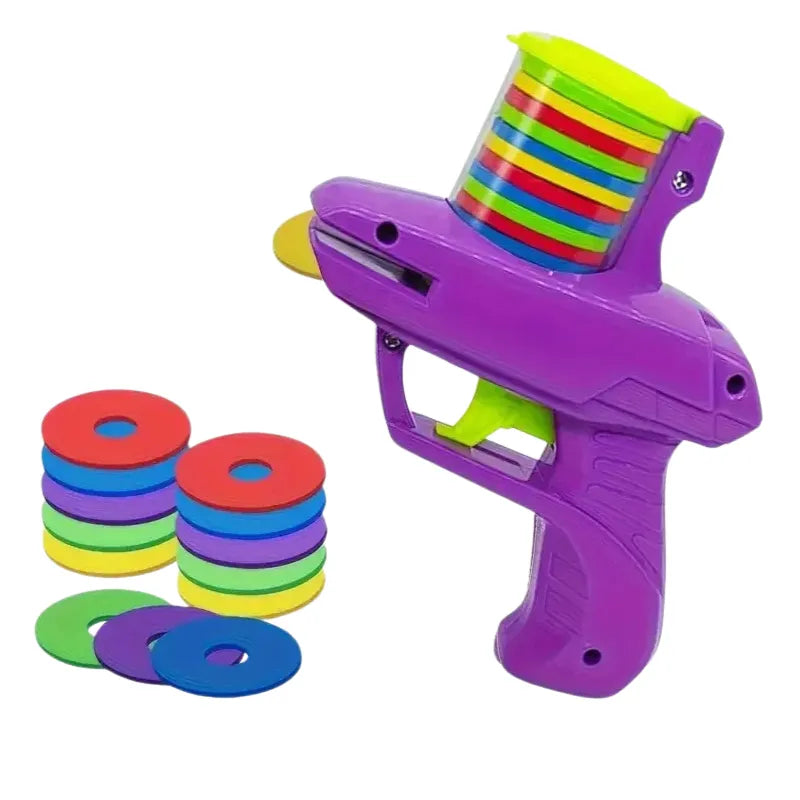 Funny Turnip Gun Cat Toy by WTN Essentials, interactive foam launcher in vibrant colors, perfect for active cats and dogs.