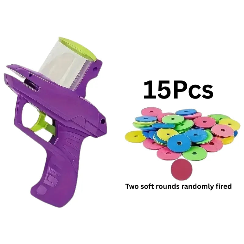 Funny Turnip Gun Cat Toy by WTN Essentials, interactive foam launcher in vibrant colors, perfect for active cats and dogs.