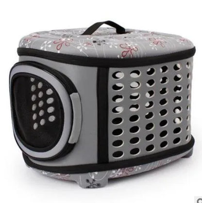 Furr Baby Gifts - Foldable Pet Dog Cat Puppy Handbag Carrier Cage - Pet Travel Gear