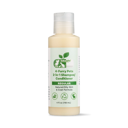 4 - FURRY PETS 2 - IN - 1 *REGULAR SHAMPOO & CONDITIONER - 4 Furry Friends - ReNewedPet - 4 OZ. ($3.23/oz.) - 4 - FREGSHAMPHALF