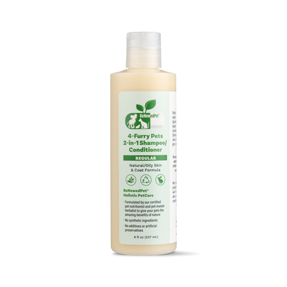 4 - FURRY PETS 2 - IN - 1 *REGULAR SHAMPOO & CONDITIONER - 4 Furry Friends - ReNewedPet