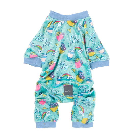 Wakey Wakey Soft Plush Blue Dog Pajamas