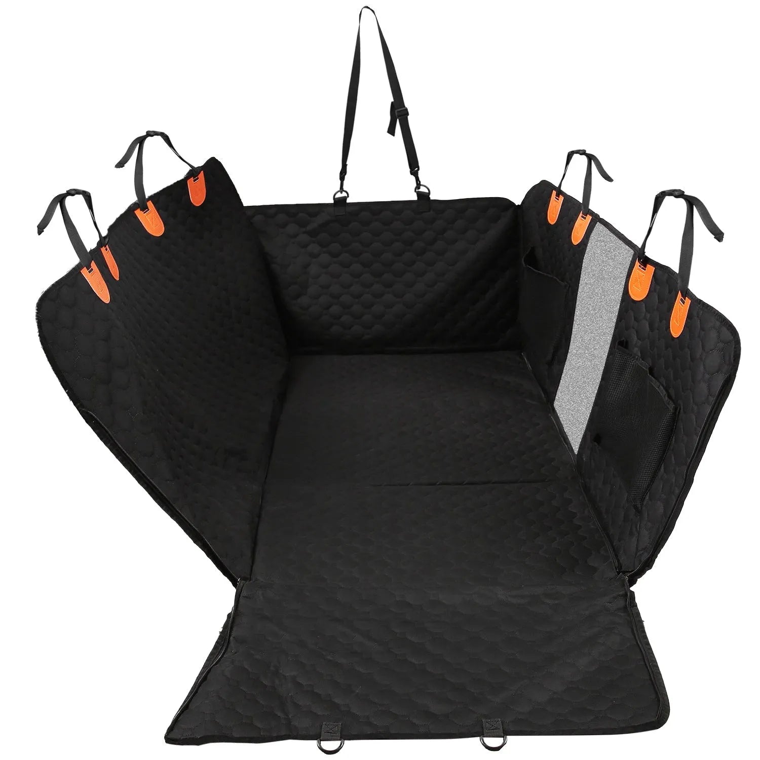 GBruno Dog Car Back Seat Cover in black, perfect for protecting your car's interior while traveling with your dog.