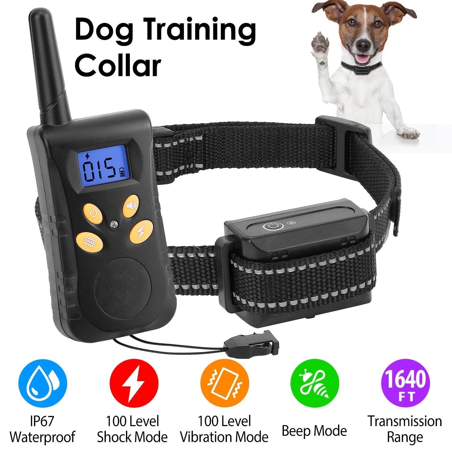 GBruno Dog Training Collar in black, from GBruno Store, perfect for dog training needs, priced at $60.99.