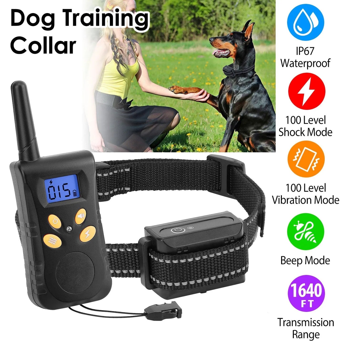 GBruno Dog Training Collar by GBruno Store, in sleek black, designed for effective dog training, priced at $60.99.