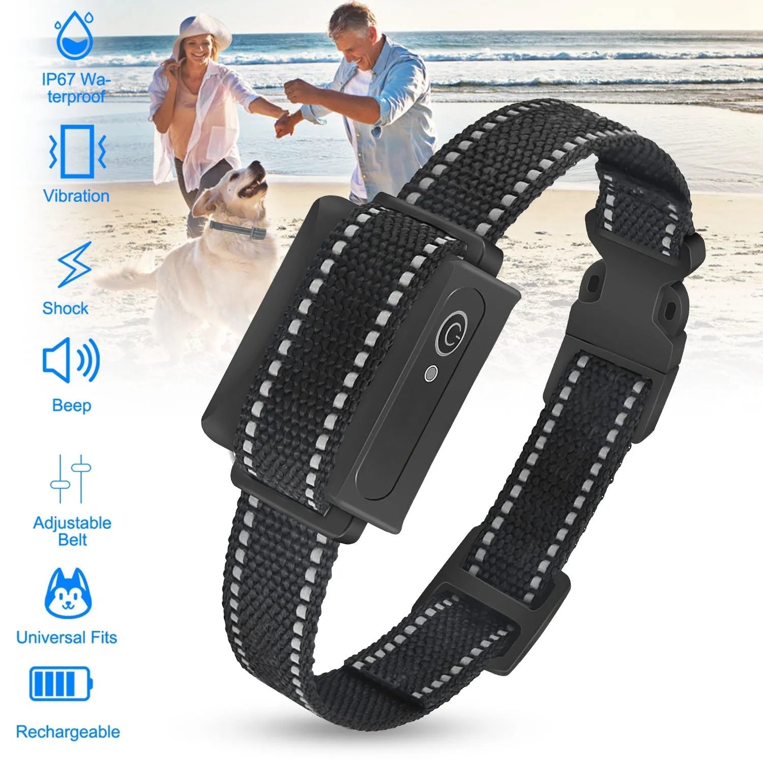 GBruno Dog Training Collar Receiver in sleek black, perfect for effective dog training, available for $39.99 at GBruno Store.