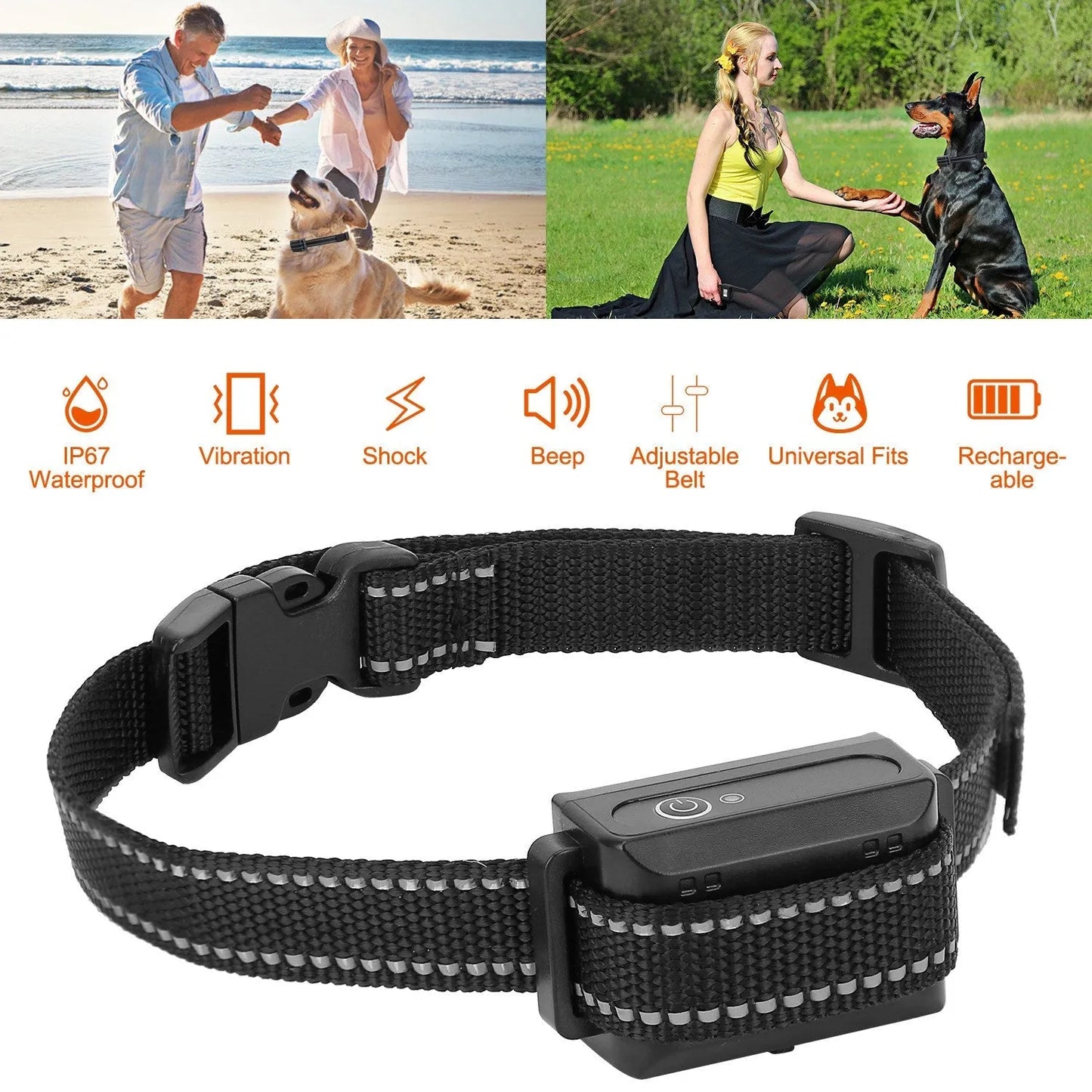 GBruno Dog Training Collar Receiver in black, perfect for effective dog training, priced at $39.99 from GBruno Store.