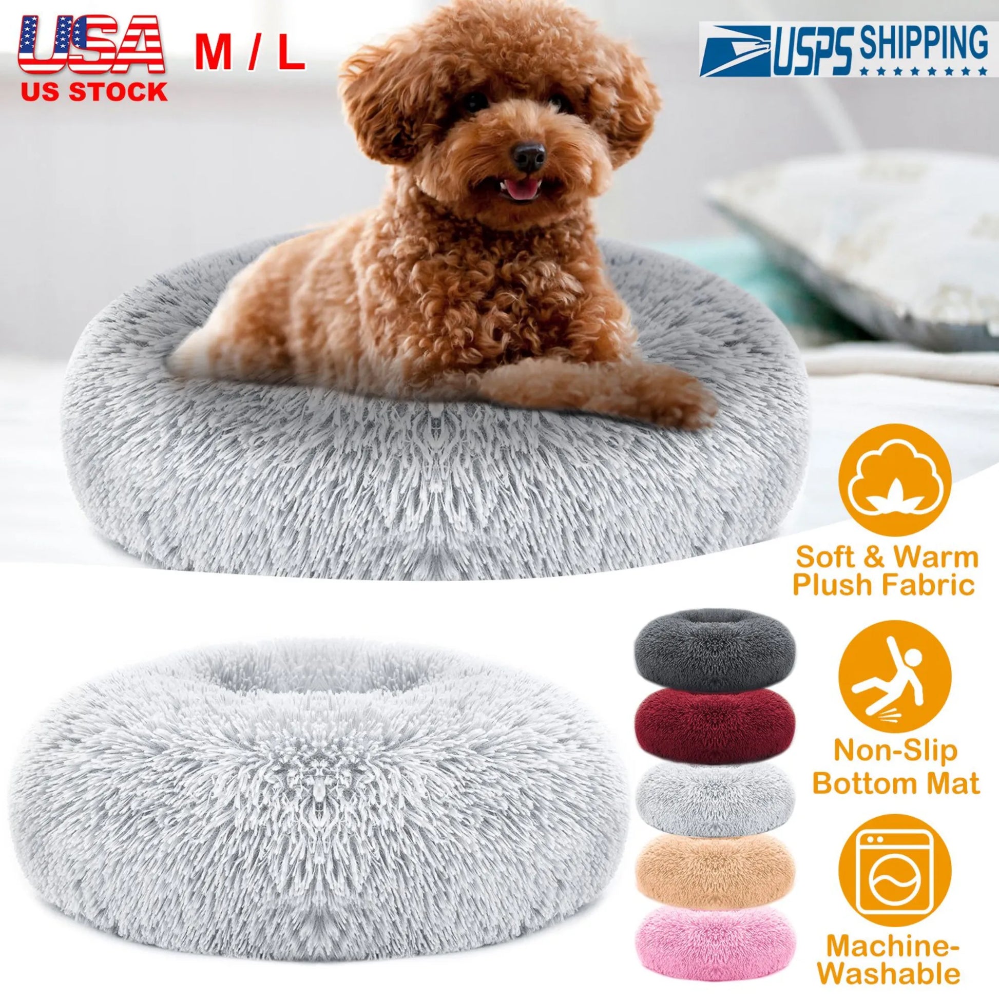 GBruno Pet Dog Bed in a cozy design, from GBruno Store, priced at $58.99, perfect for dog supplies and pet comfort.