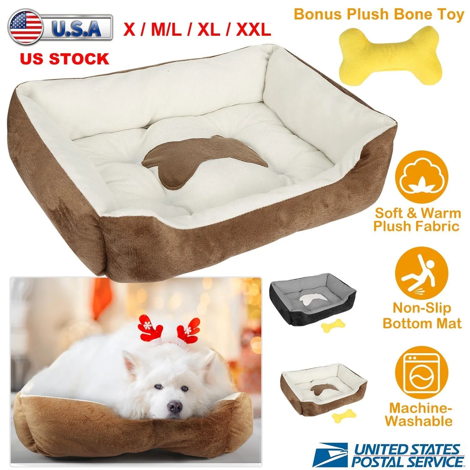 GBruno Pet Dog Bed by GBruno Store, cozy and comfortable, perfect for dogs and cats, priced at $46.99.