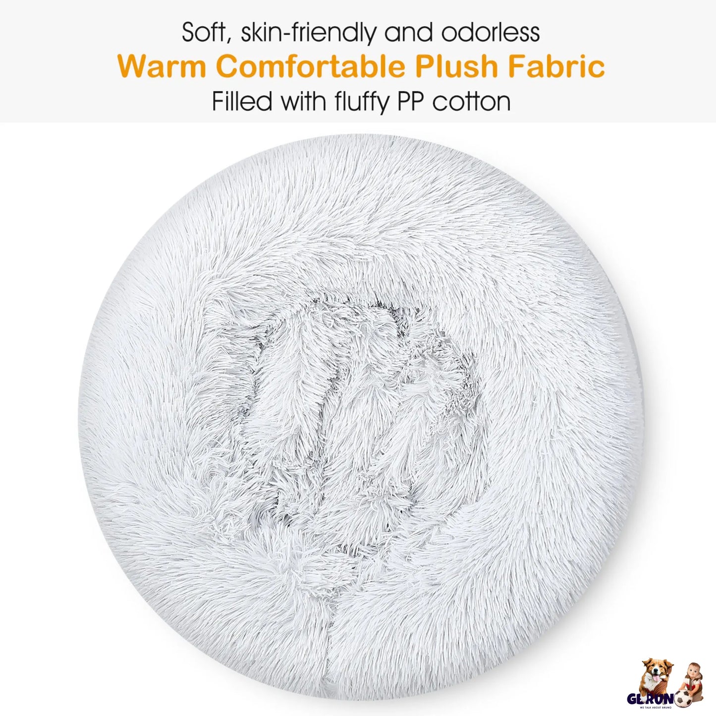 GBruno Pet Dog Bed by GBruno Store in cozy grey, perfect for small to medium dogs, priced at $25.99 for ultimate comfort.