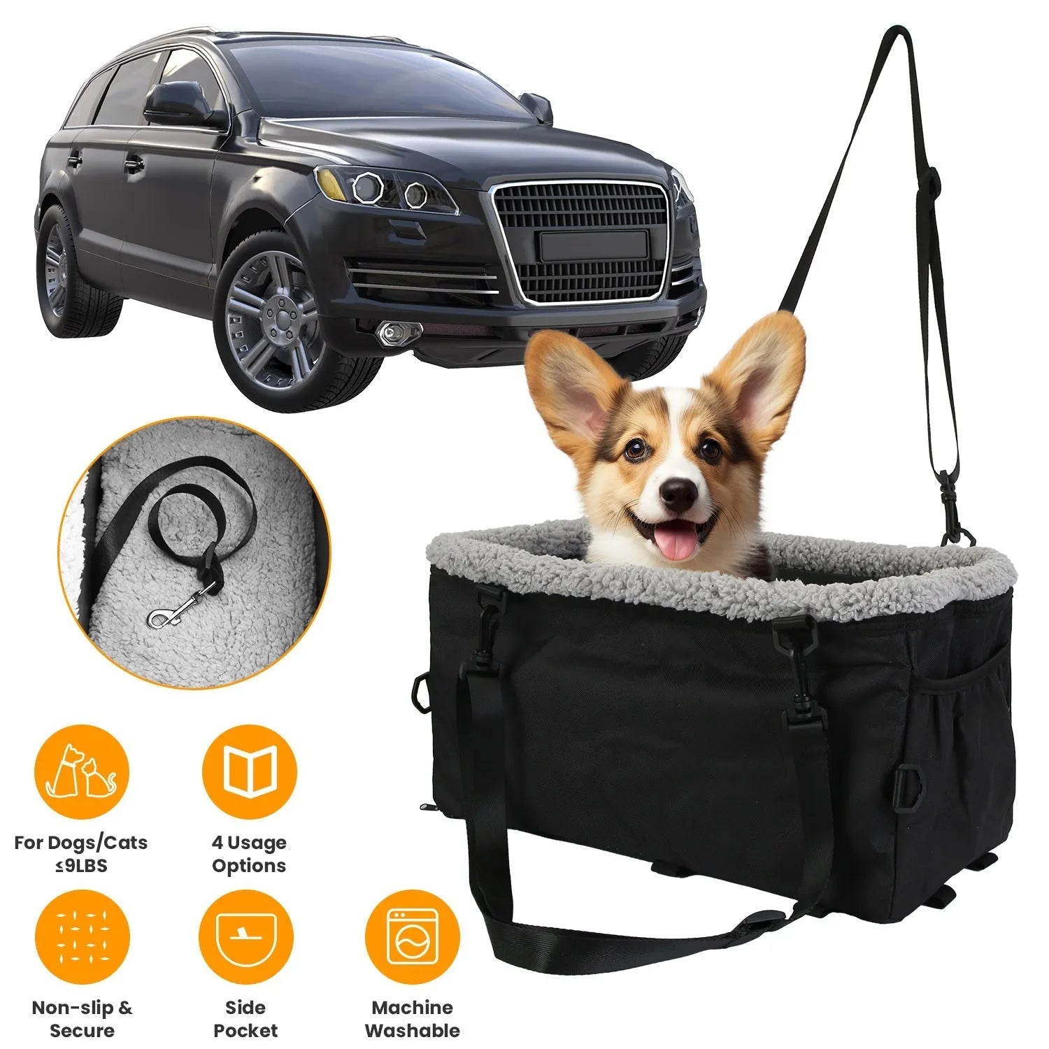 GBruno Small Dog Car Seat in stylish design, perfect for small pets, by GBruno Store, priced at $51.99. Ideal pet supplies...