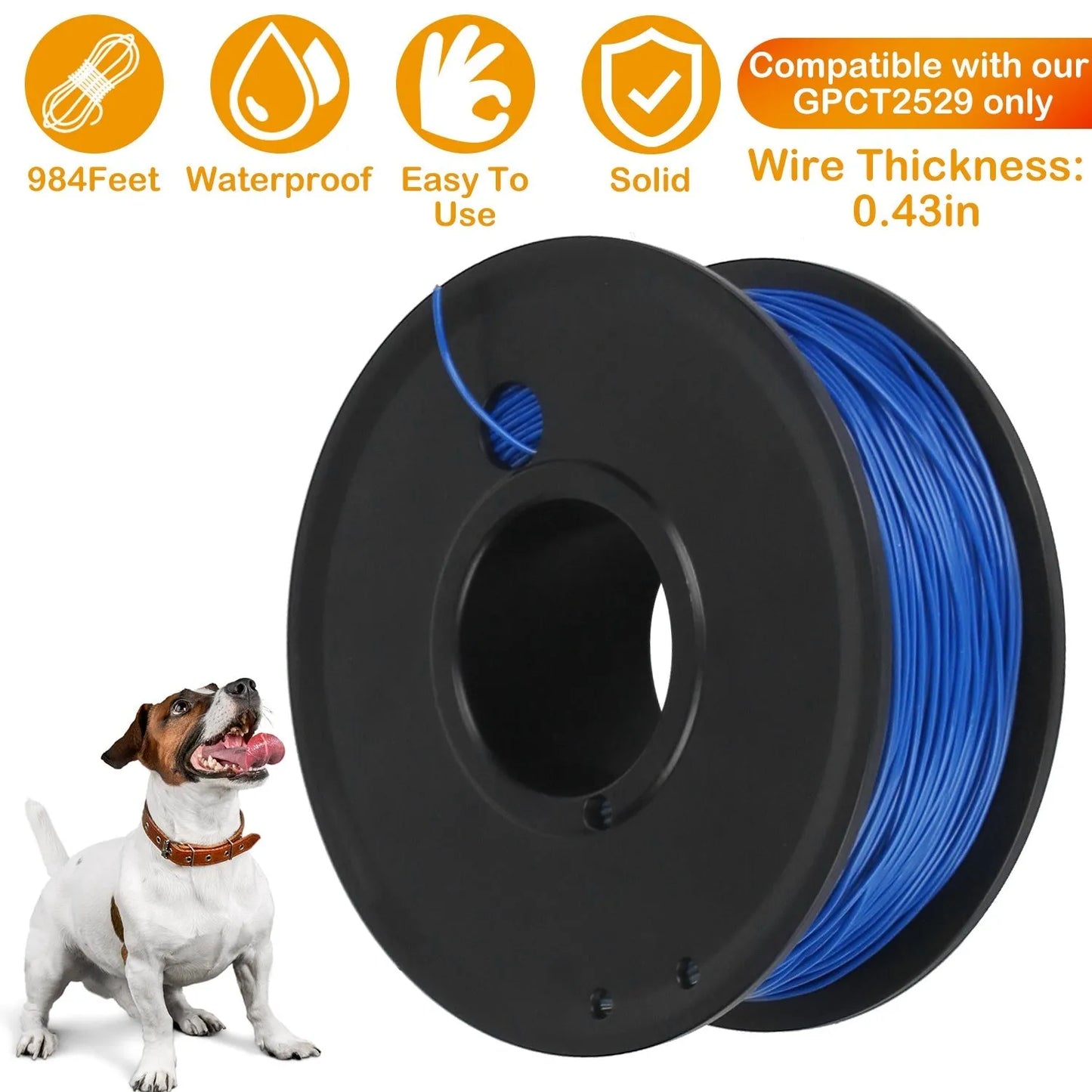 GBruno Store - 656 Feet 0.43in Dog Fence Wire Copper Boundary Wire for