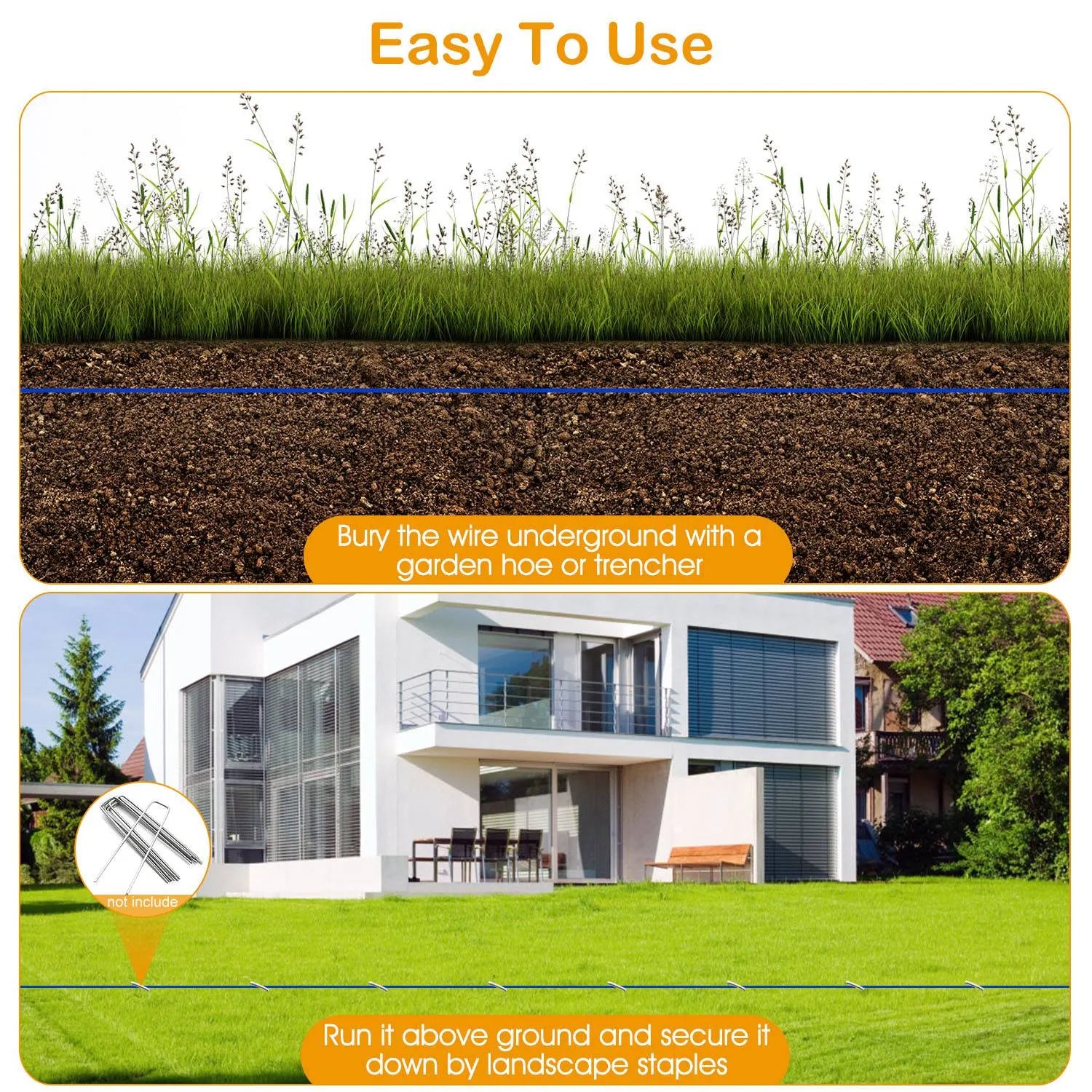 GBruno Store - 656 Feet 0.43in Dog Fence Wire Copper Boundary Wire for