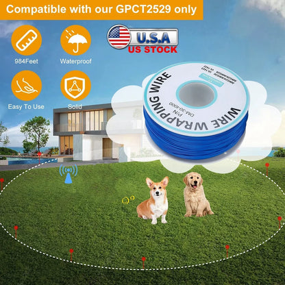 GBruno Store - 984 Feet 0.2in Dog Fence Wire Aluminum Boundary Wire for GPCT2529 Dog Fence System