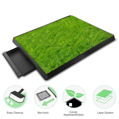 GBruno Store - Dog Potty Training Artificial Grass Pad Pet Cat Toilet