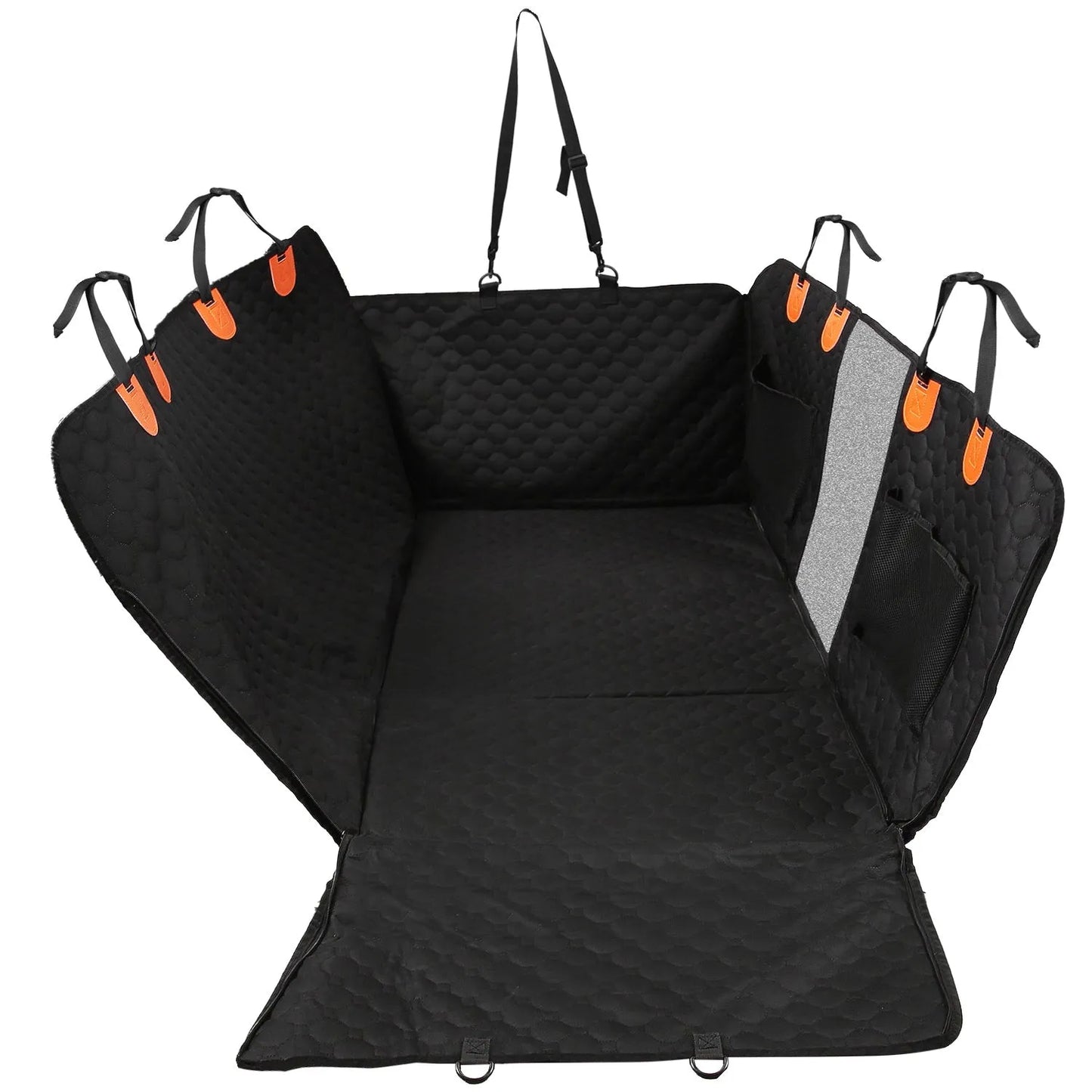 GBruno Dog Car Back Seat Cover in black, designed for pet safety and comfort, priced at $82.99 from GBruno Store.