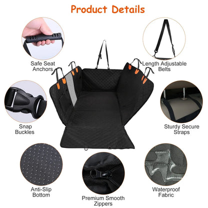GBruno Store - GBruno Dog Car Back Seat Cover - Dog Carriers & Strollers