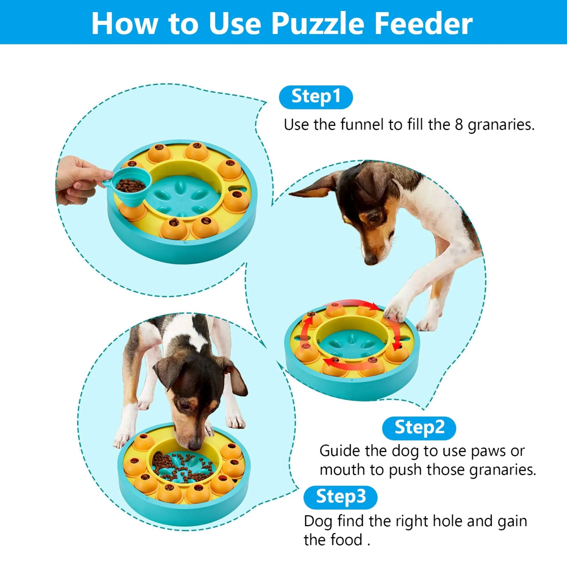 GBruno Store - GBruno Dog Puzzle Food Feeder - puz