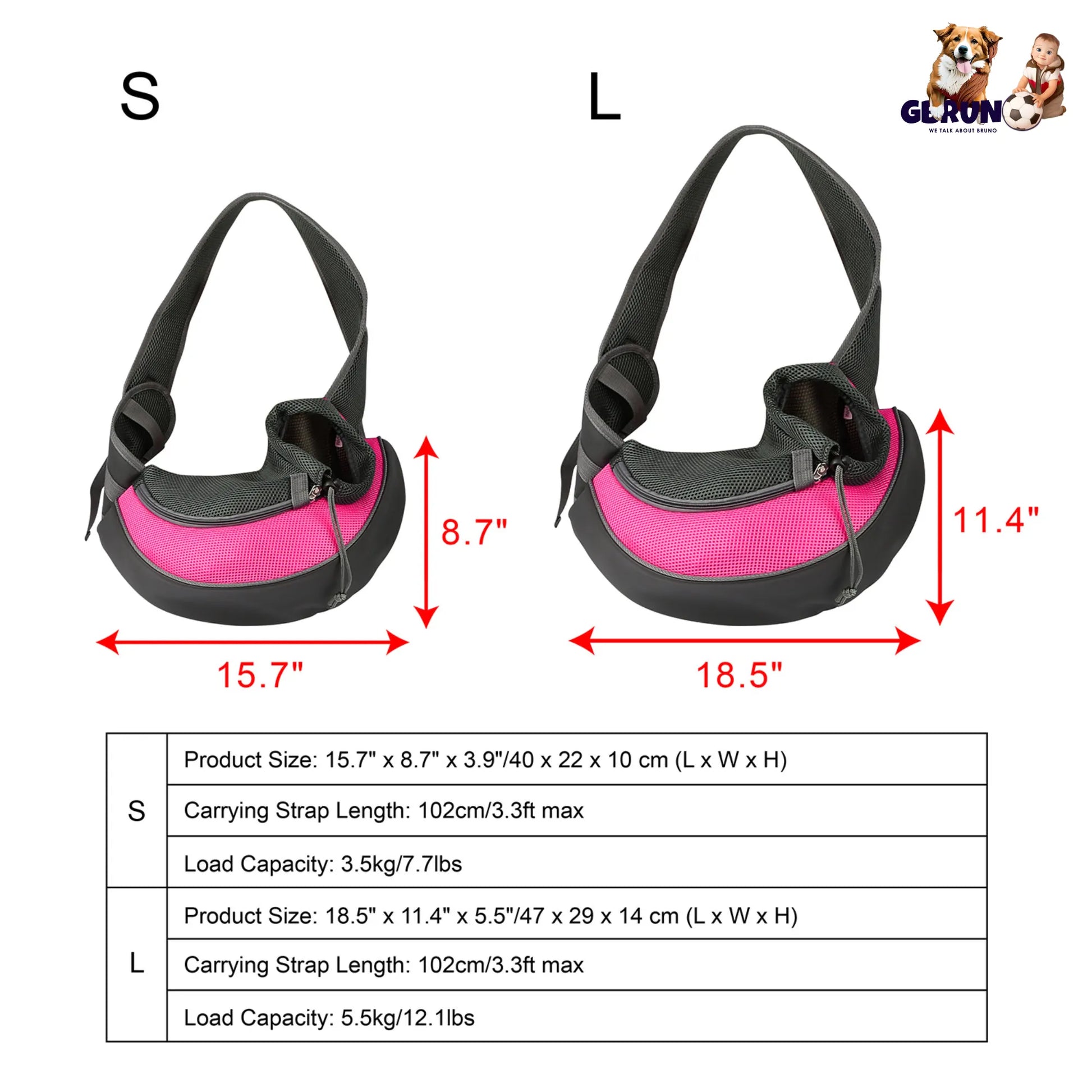 GBruno Store - GBruno Pet Carrier for Dogs Cats - Pet Carriers & Strollers