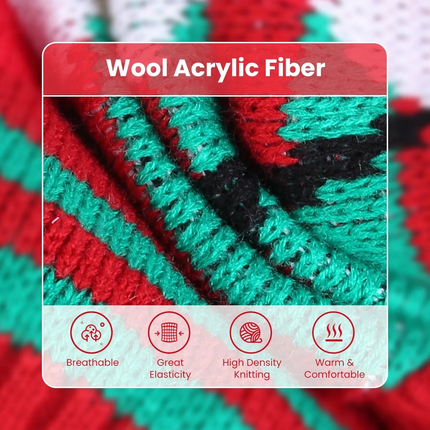 GBruno Store - Pet Christmas Turtleneck Sweater Dog Cat Christmas Clothes - Pet Sweaters