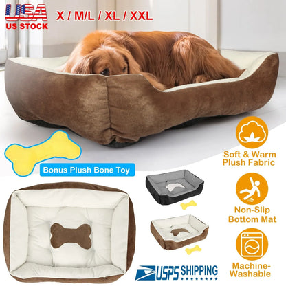 GBruno Store - Pet Dog Bed Soft Warm Fleece Puppy Cat Bed Dog Cozy Nest - Dog Beds