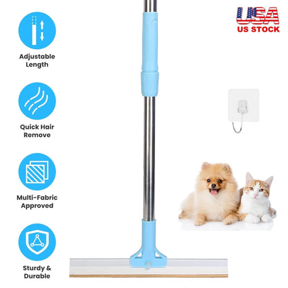GBruno Store - Pet Hair Removal Rake With 54.33in Adjustable Telescopic Rod