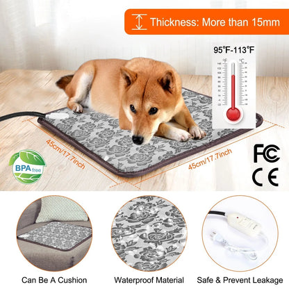 GBruno Store - Pet Heating Pad Dog Cat Electric Heating Mat Waterproof