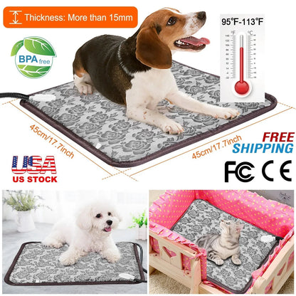 GBruno Store - Pet Heating Pad Dog Cat Electric Heating Mat Waterproof