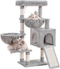 Purrfect Pet Kingdom Gray Cat Tree with Multiple Levels & Hammock 35.4 inch Purrfect Pet Kingdom